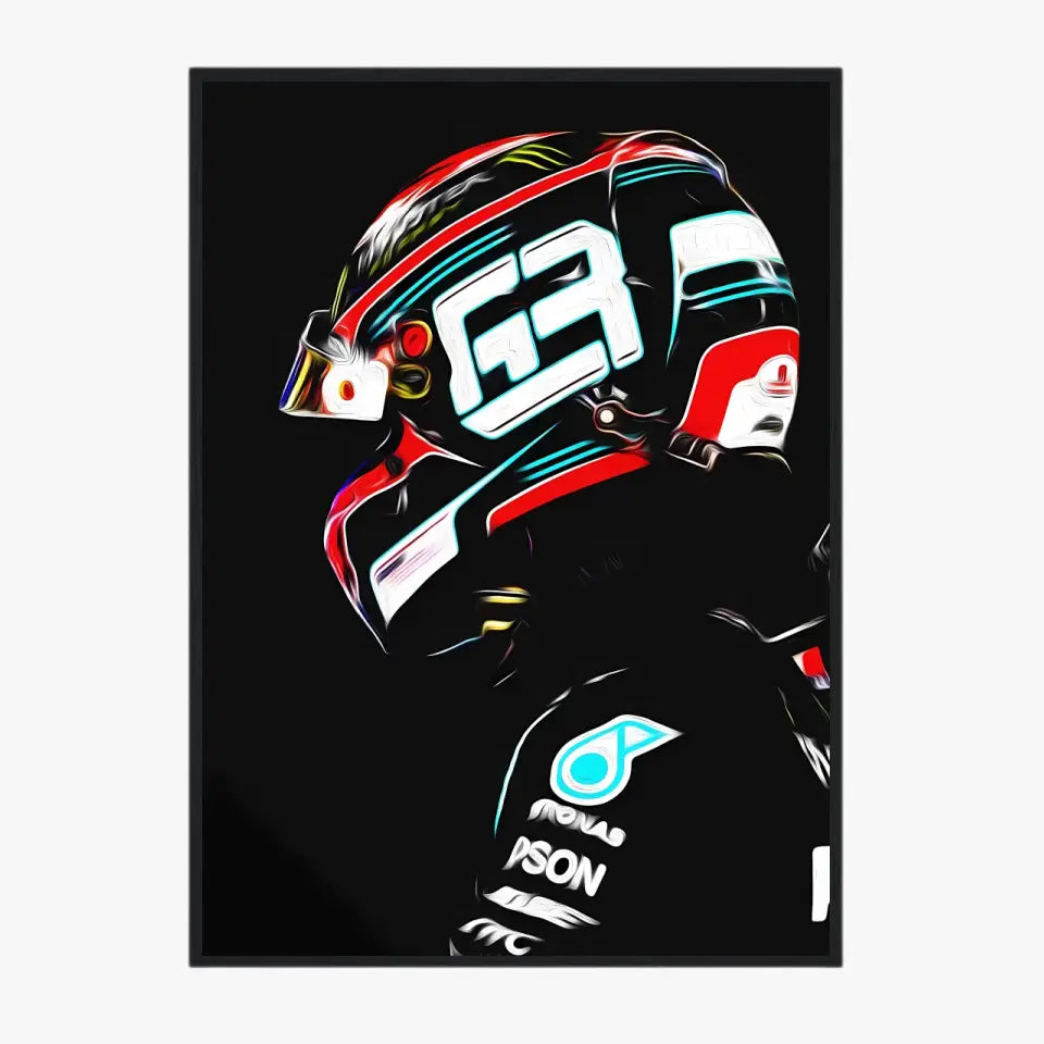 Affiche et Tableau George Russell Mercedes 2020 Formule 1