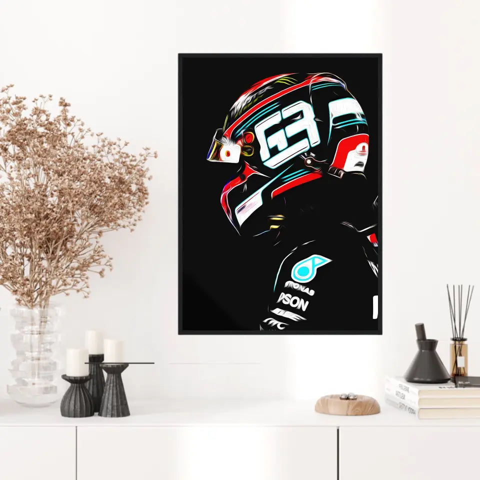 Affiche et Tableau George Russell Mercedes 2020 Formule 1