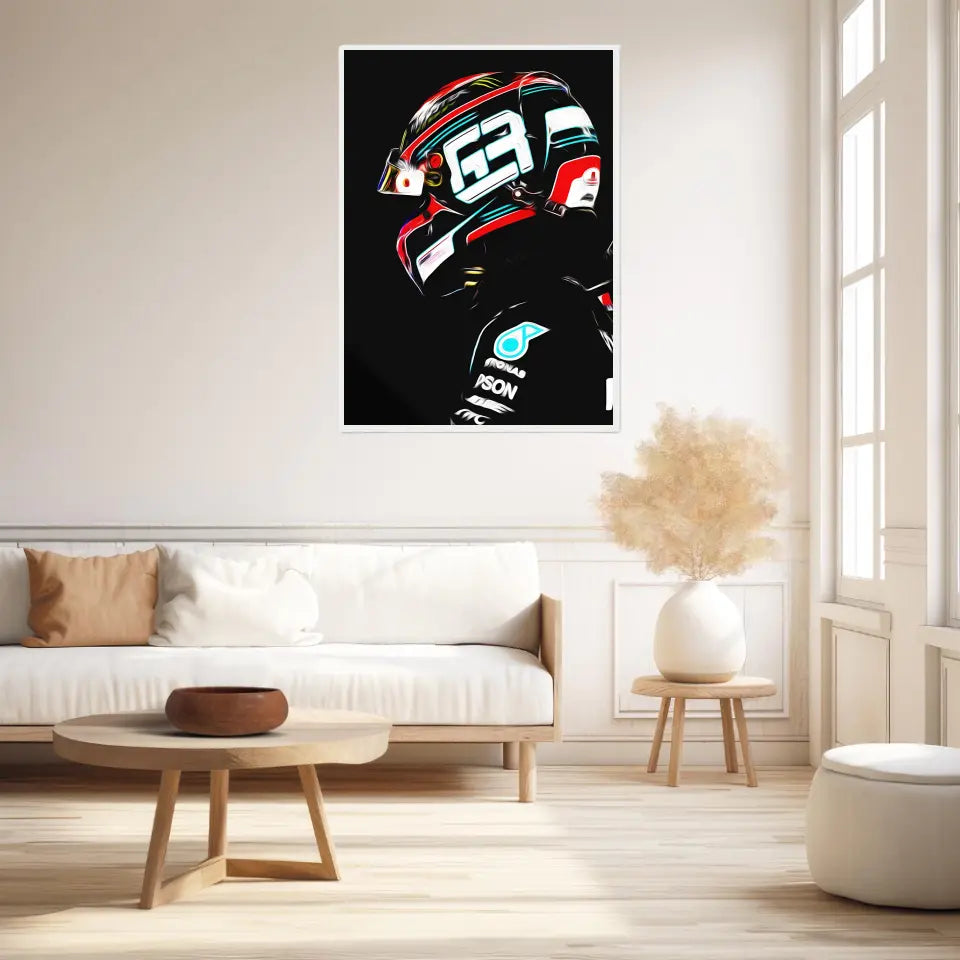 Affiche et Tableau George Russell Mercedes 2020 Formule 1