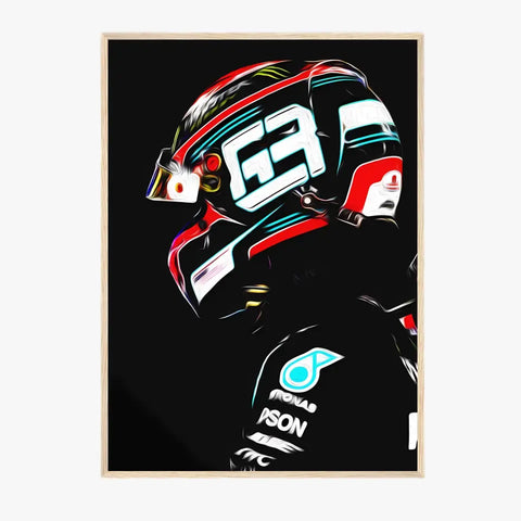 Affiche et Tableau George Russell Mercedes 2020 Formule 1