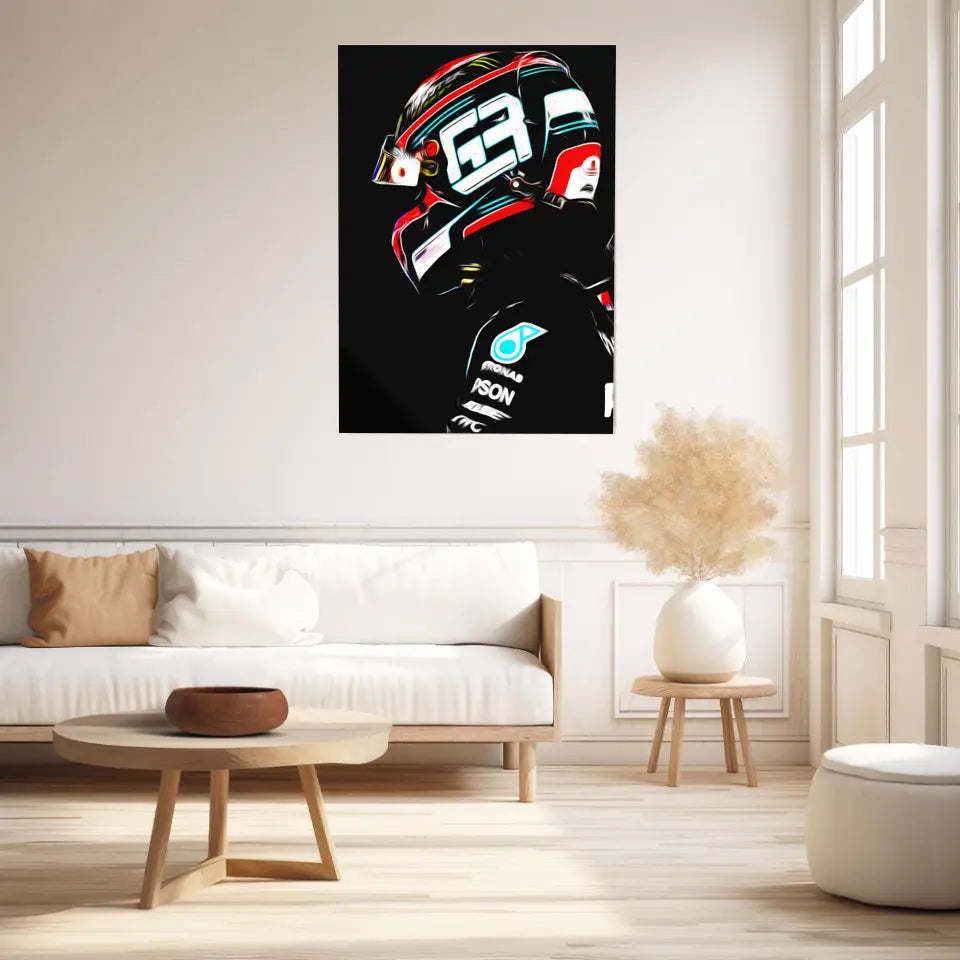 Affiche et Tableau George Russell Mercedes 2020 Formule 1