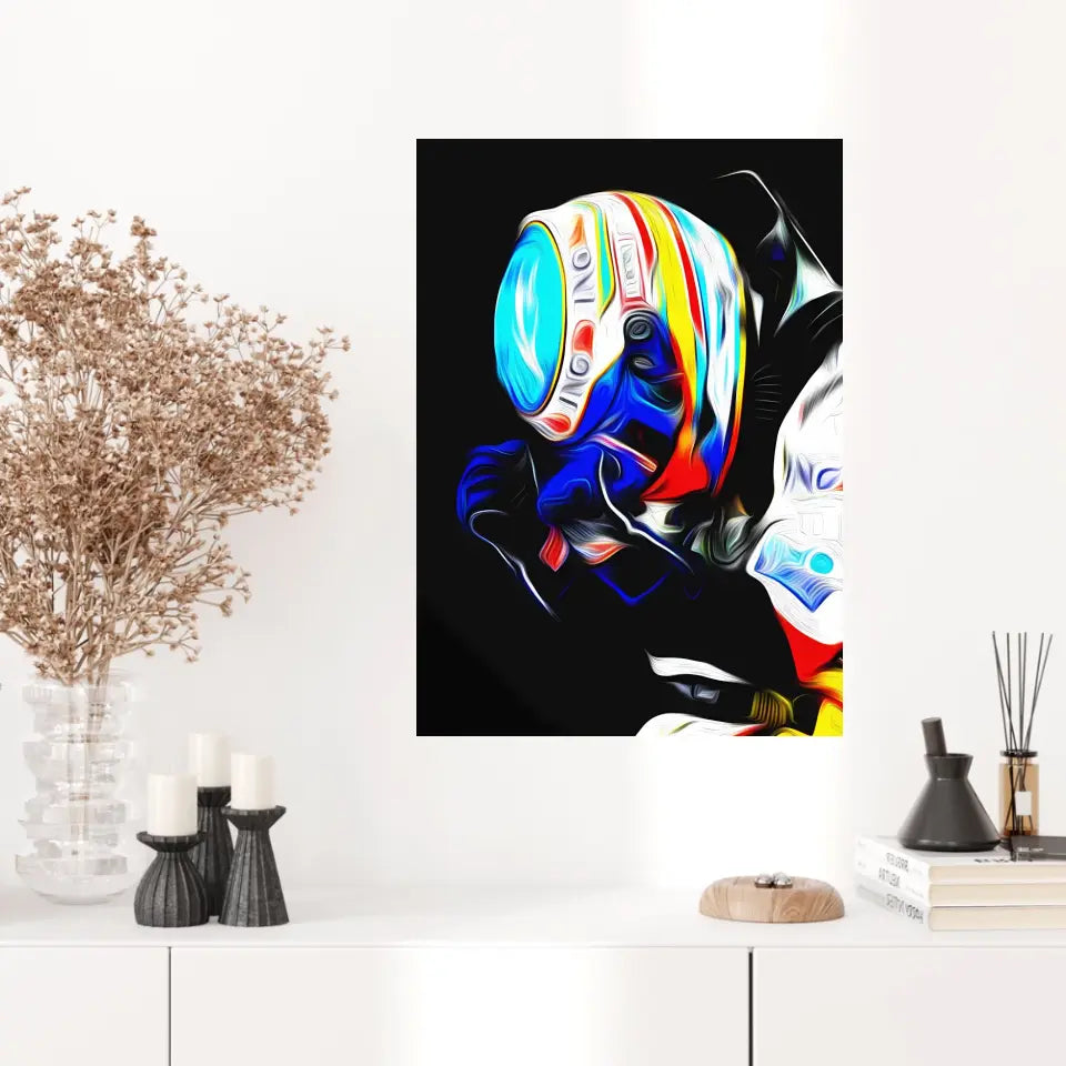 Affiche et Tableau Alonso Renault 2008 Formule 1