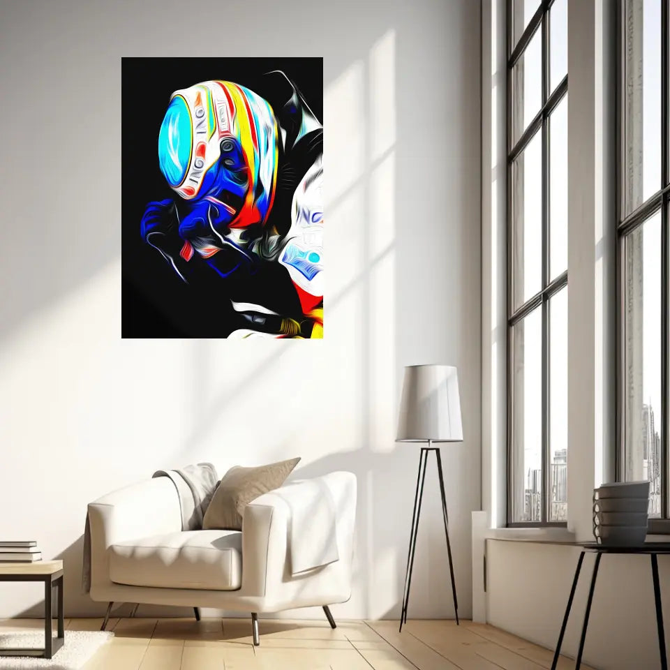Affiche et Tableau Alonso Renault 2008 Formule 1
