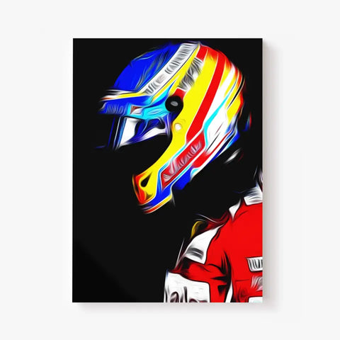 Affiche et Tableau Fernando Alonso Ferrari 2014 Formule 1