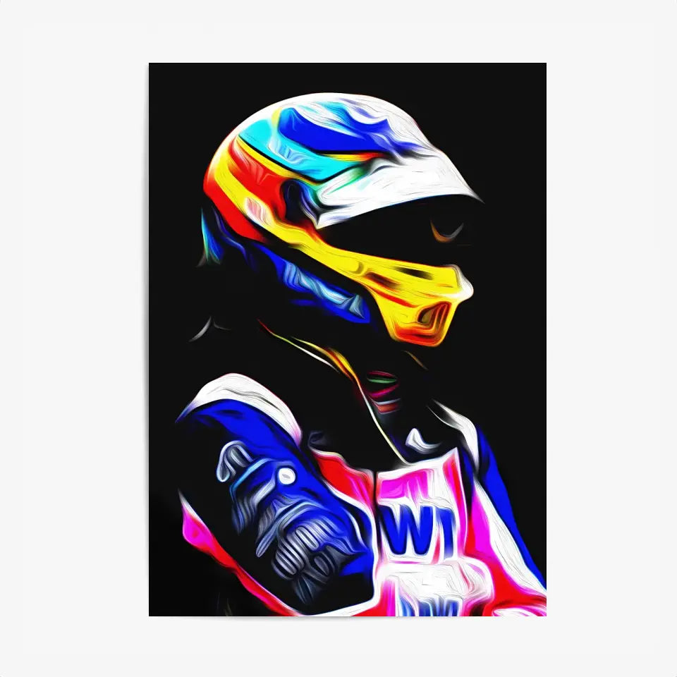 Affiche et Tableau Fernando Alonso Alpine 2022 Formule 1