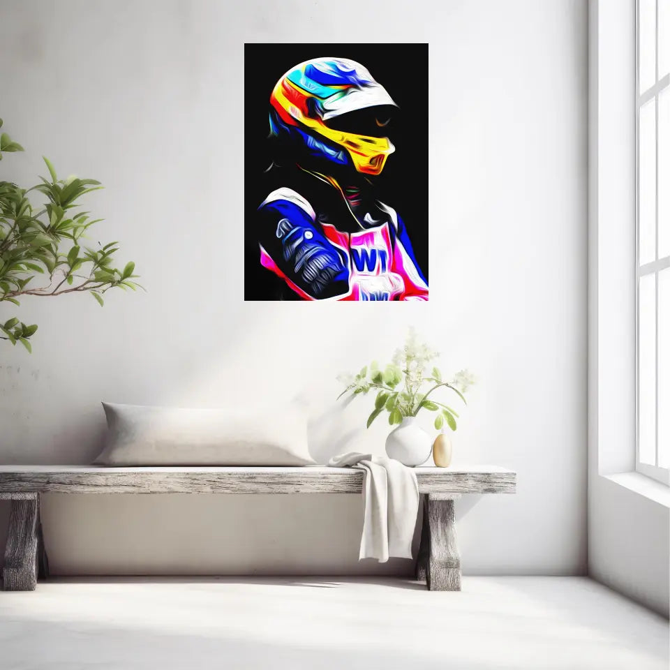 Affiche et Tableau Fernando Alonso Alpine 2022 Formule 1