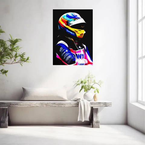 Affiche et Tableau Fernando Alonso Alpine 2022 Formule 1