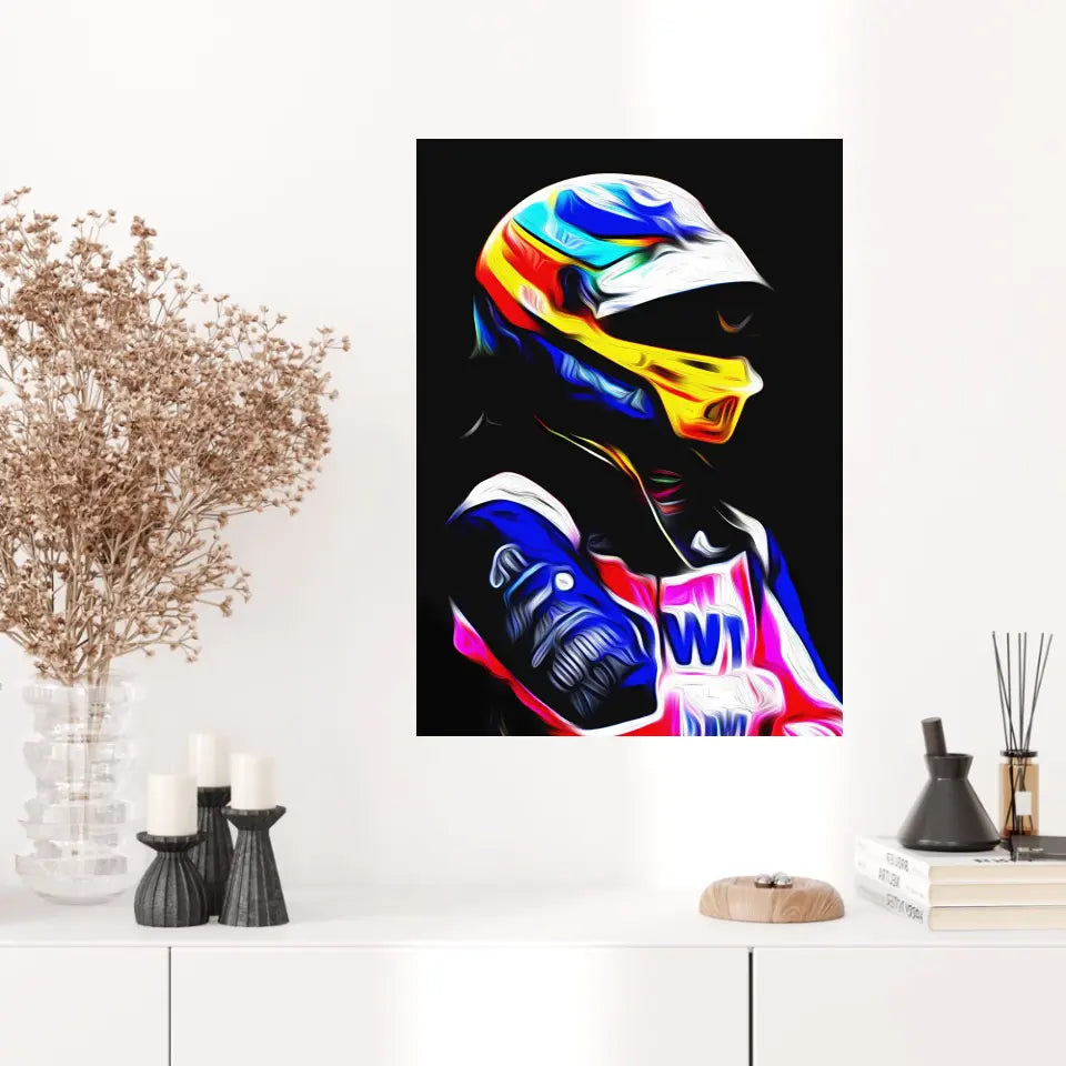 Affiche et Tableau Fernando Alonso Alpine 2022 Formule 1