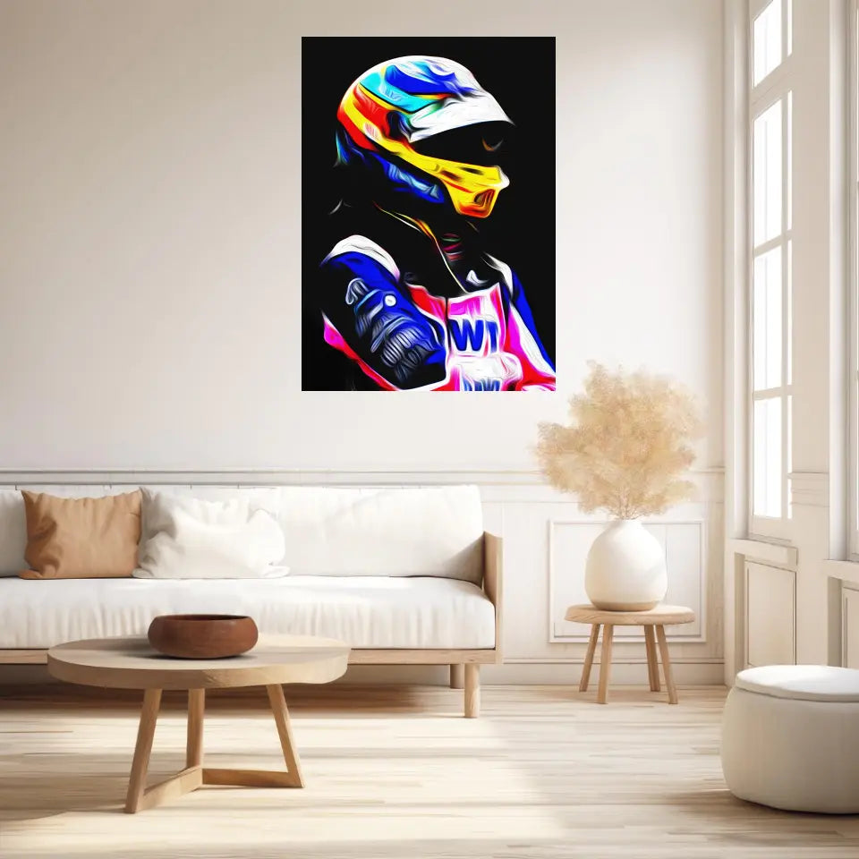Affiche et Tableau Fernando Alonso Alpine 2022 Formule 1