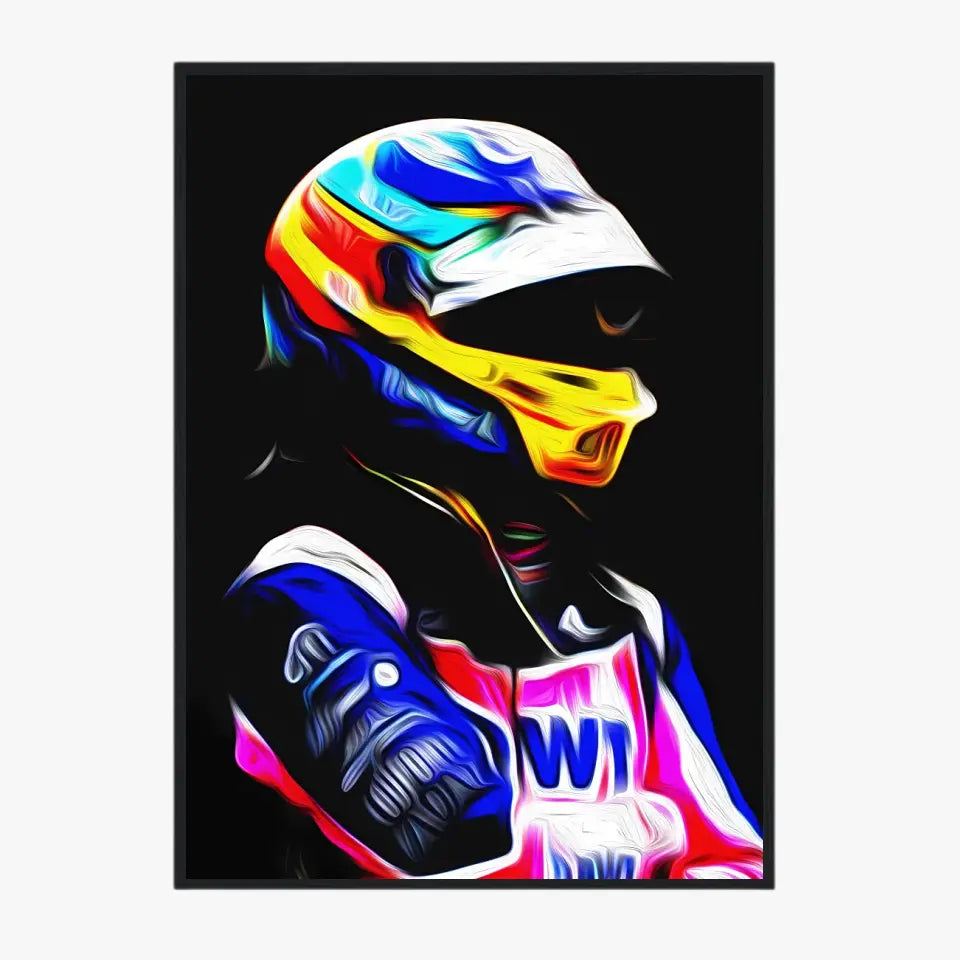 Affiche et Tableau Fernando Alonso Alpine 2022 Formule 1