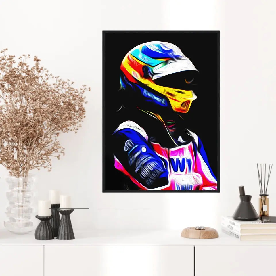 Affiche et Tableau Fernando Alonso Alpine 2022 Formule 1
