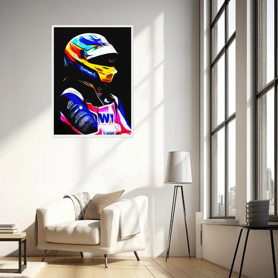 Affiche et Tableau Fernando Alonso Alpine 2022 Formule 1