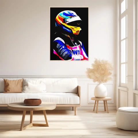 Affiche et Tableau Fernando Alonso Alpine 2022 Formule 1