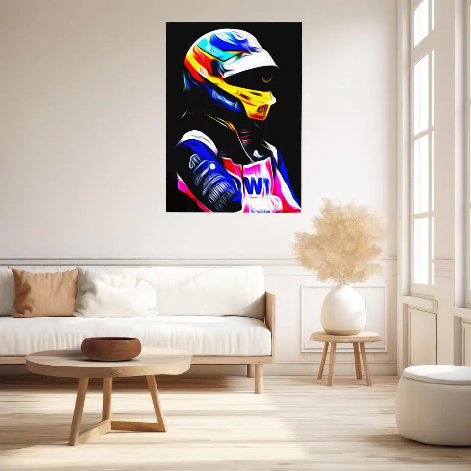 Affiche et Tableau Fernando Alonso Alpine 2022 Formule 1