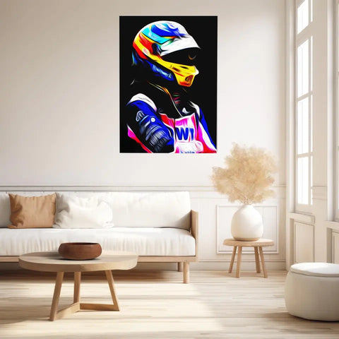 Affiche et Tableau Fernando Alonso Alpine 2022 Formule 1