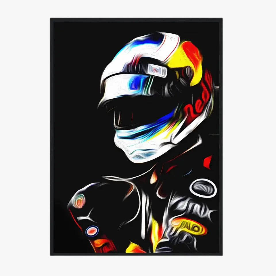 Affiche et Tableau Daniel Ricciardo Red Bull 2018 Formule 1