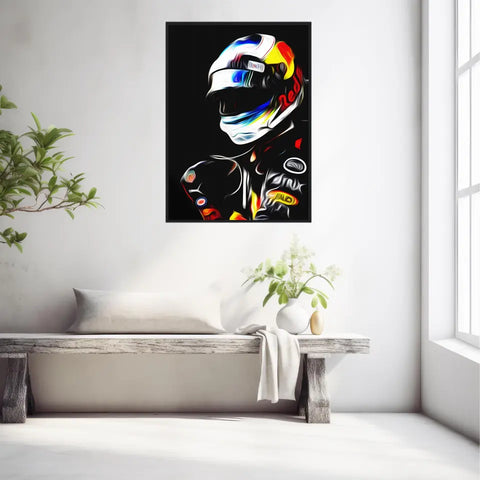 Affiche et Tableau Daniel Ricciardo Red Bull 2018 Formule 1