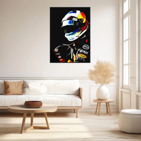 Affiche et Tableau Daniel Ricciardo Red Bull 2018 Formule 1