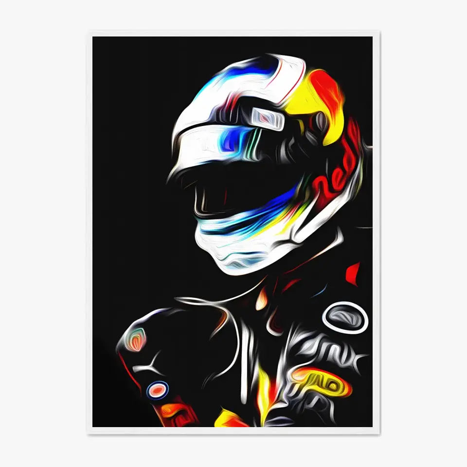 Affiche et Tableau Daniel Ricciardo Red Bull 2018 Formule 1