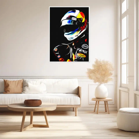 Affiche et Tableau Daniel Ricciardo Red Bull 2018 Formule 1