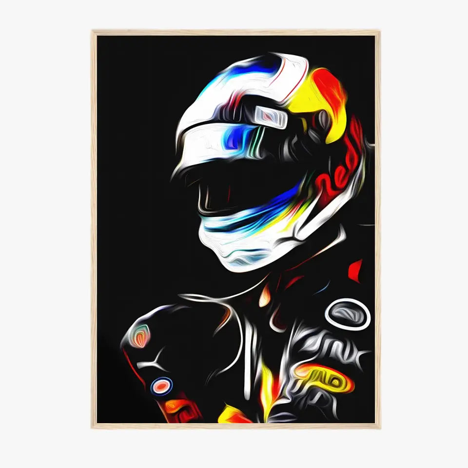 Affiche et Tableau Daniel Ricciardo Red Bull 2018 Formule 1