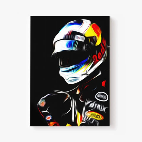 Affiche et Tableau Daniel Ricciardo Red Bull 2018 Formule 1