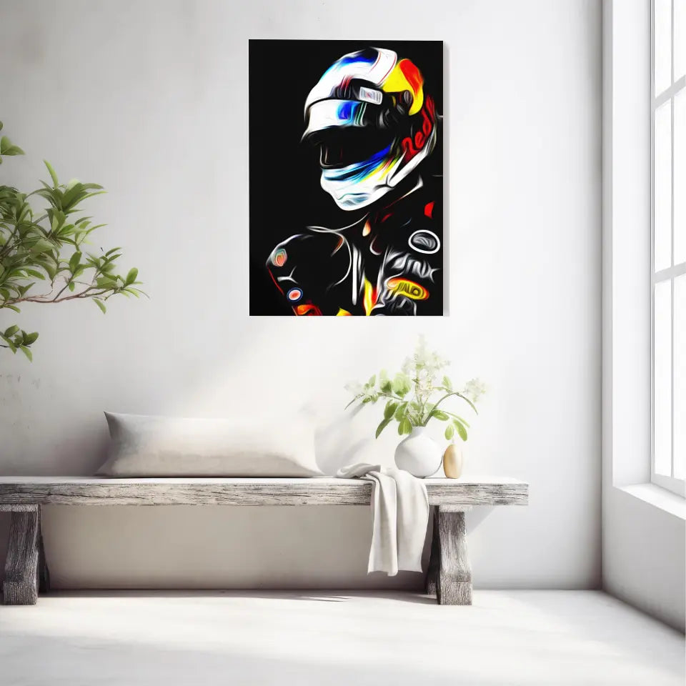 Affiche et Tableau Daniel Ricciardo Red Bull 2018 Formule 1