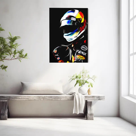 Affiche et Tableau Daniel Ricciardo Red Bull 2018 Formule 1