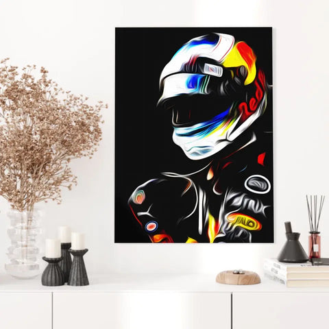 Affiche et Tableau Daniel Ricciardo Red Bull 2018 Formule 1