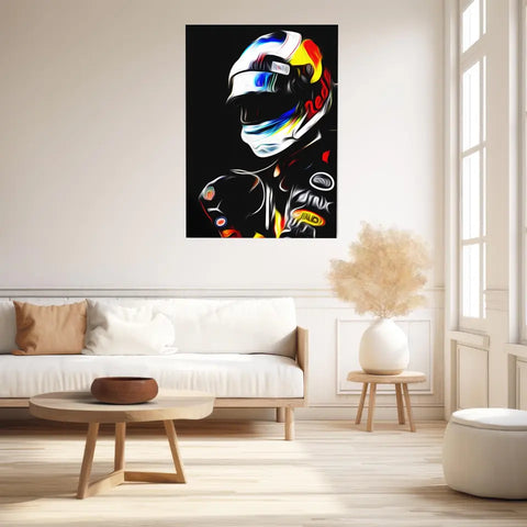 Affiche et Tableau Daniel Ricciardo Red Bull 2018 Formule 1