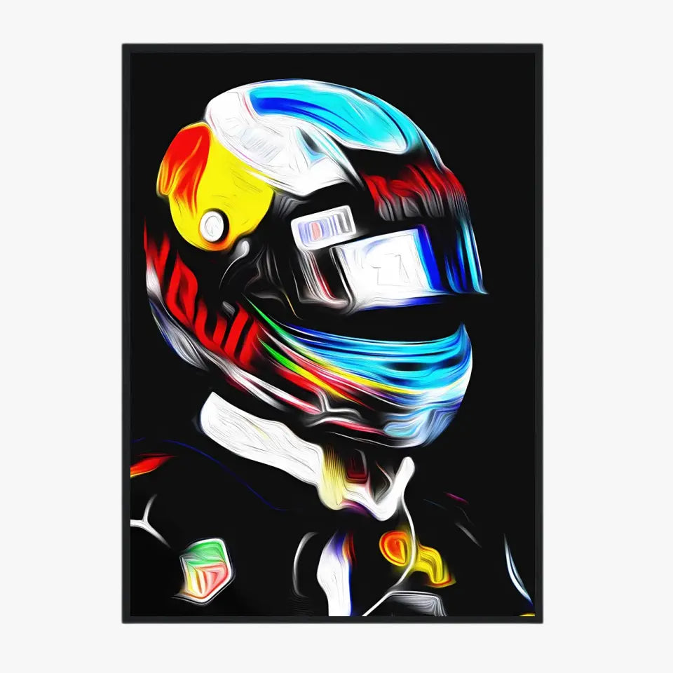 Affiche et Tableau Daniel Ricciardo RedBull 2017 Formule 1
