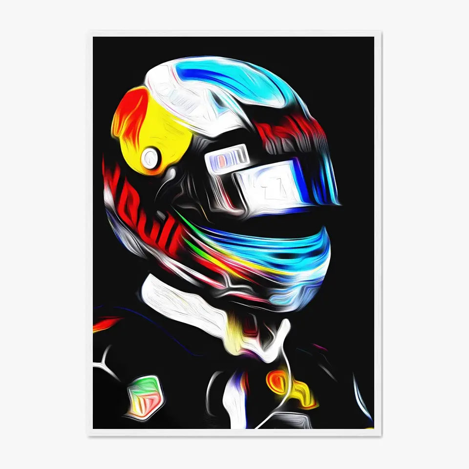 Affiche et Tableau Daniel Ricciardo RedBull 2017 Formule 1