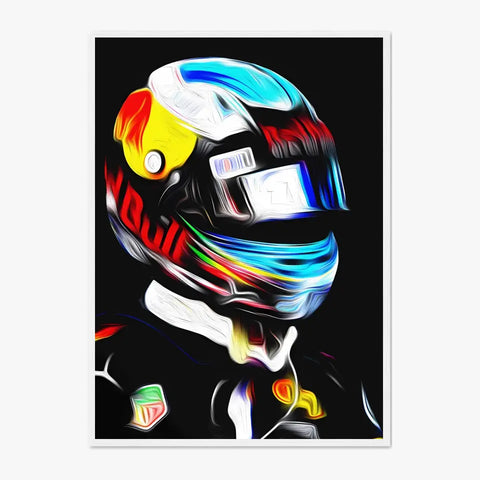 Affiche et Tableau Daniel Ricciardo RedBull 2017 Formule 1