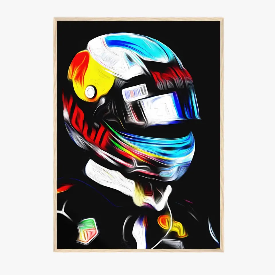 Affiche et Tableau Daniel Ricciardo RedBull 2017 Formule 1