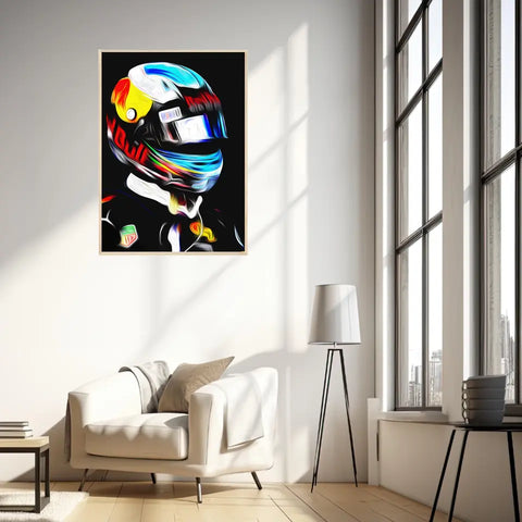 Affiche et Tableau Daniel Ricciardo RedBull 2017 Formule 1