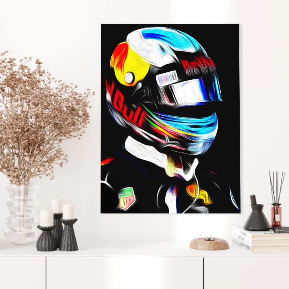 Affiche et Tableau Daniel Ricciardo RedBull 2017 Formule 1