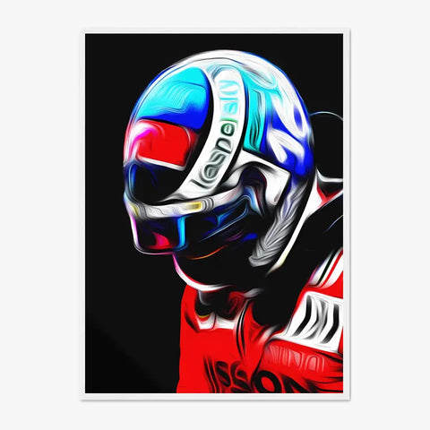 Affiche et Tableau Charles Leclerc Ferrari 2021 Monaco Formule 1