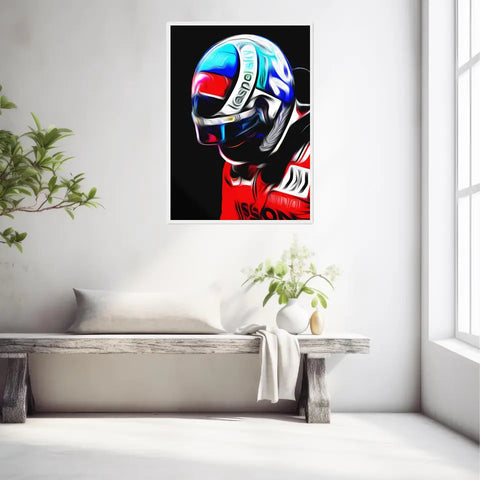 Affiche et Tableau Charles Leclerc Ferrari 2021 Monaco Formule 1