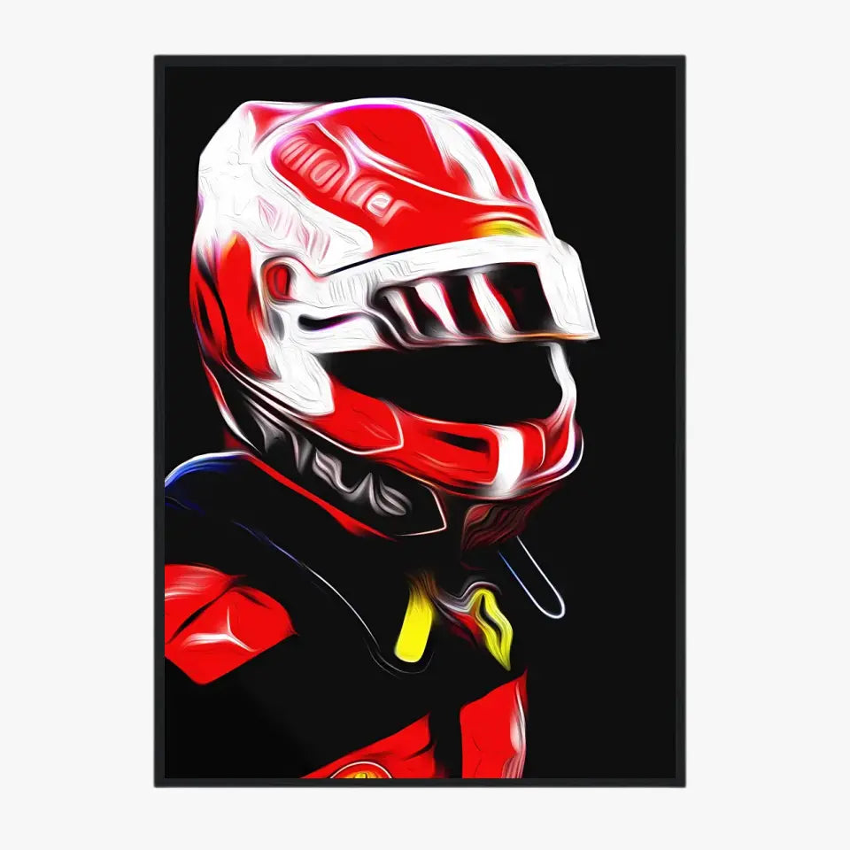 Affiche et Tableau Charles Leclerc Ferrari 2022 Formule 1