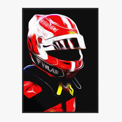 Affiche et Tableau Charles Leclerc Ferrari 2022 Formule 1