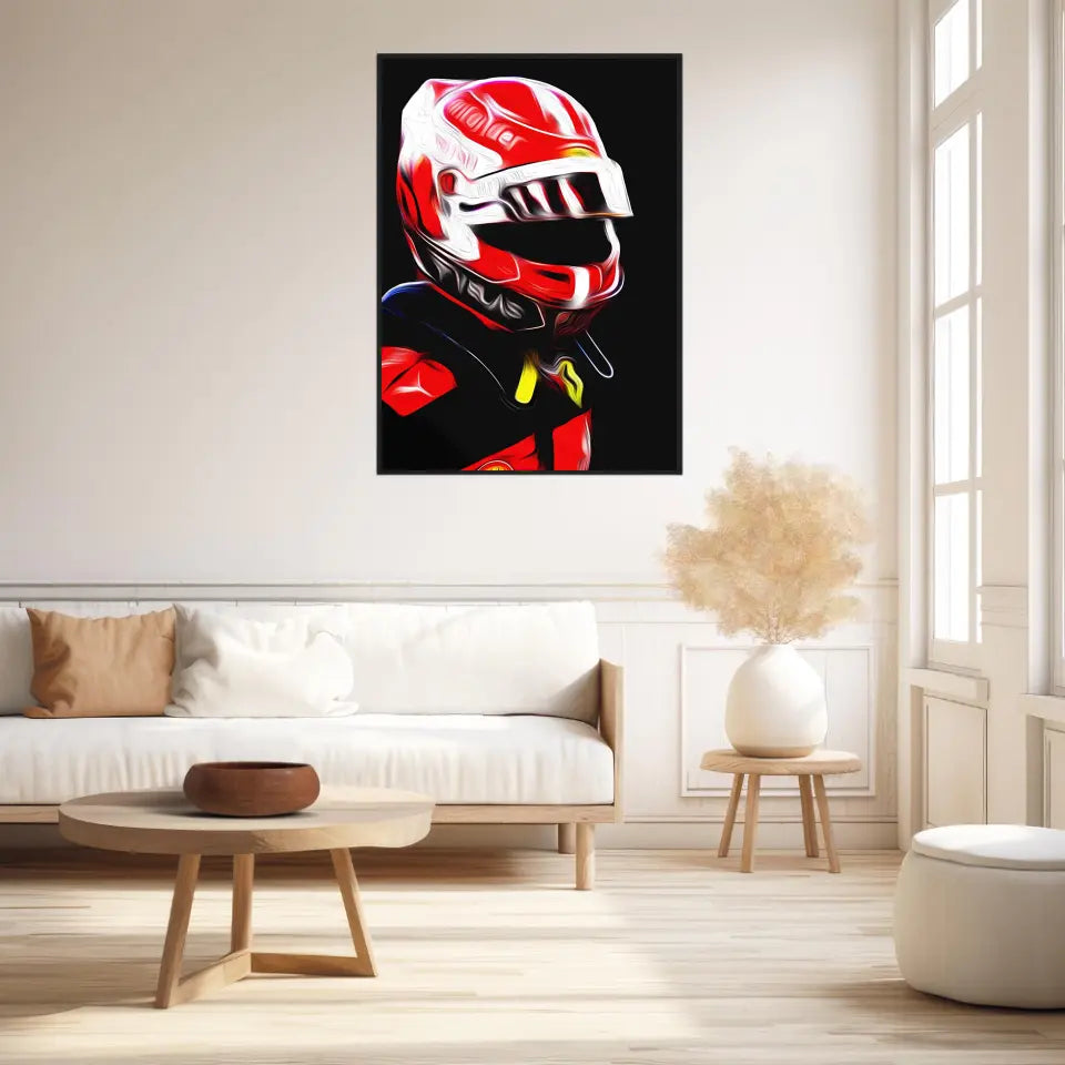 Affiche et Tableau Charles Leclerc Ferrari 2022 Formule 1