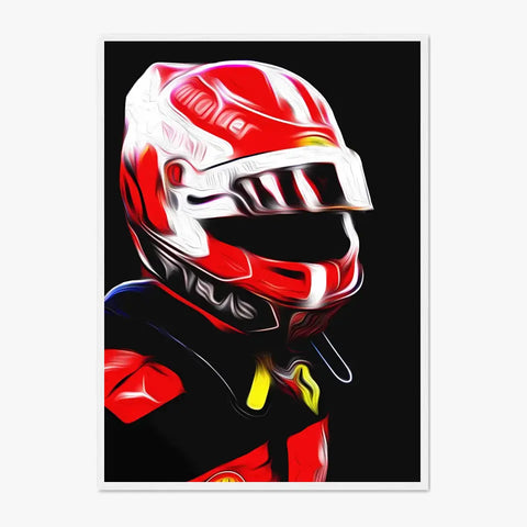 Affiche et Tableau Charles Leclerc Ferrari 2022 Formule 1