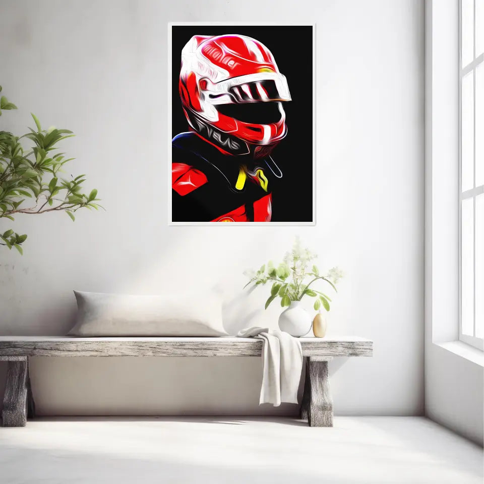 Affiche et Tableau Charles Leclerc Ferrari 2022 Formule 1