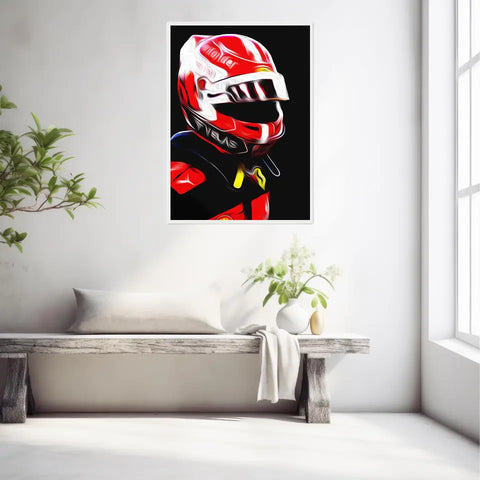 Affiche et Tableau Charles Leclerc Ferrari 2022 Formule 1