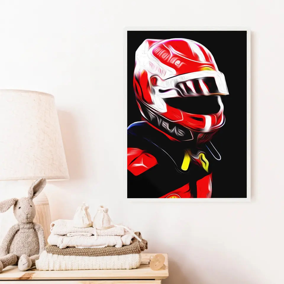 Affiche et Tableau Charles Leclerc Ferrari 2022 Formule 1