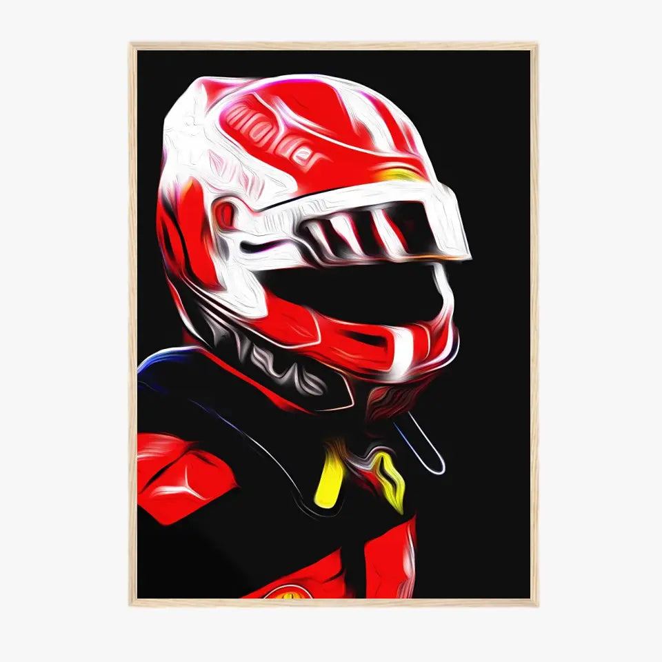 Affiche et Tableau Charles Leclerc Ferrari 2022 Formule 1