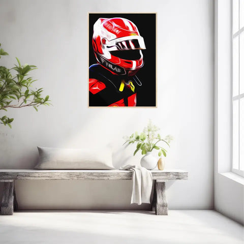 Affiche et Tableau Charles Leclerc Ferrari 2022 Formule 1