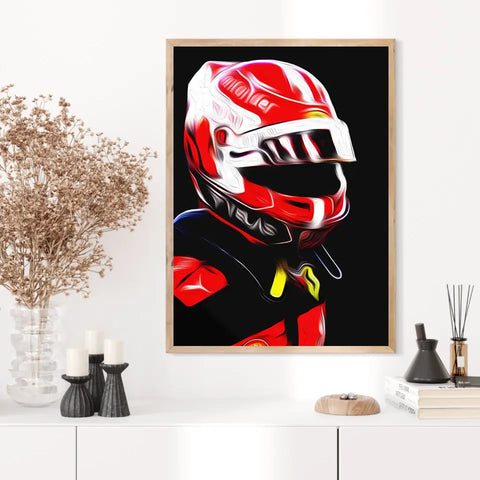 Affiche et Tableau Charles Leclerc Ferrari 2022 Formule 1
