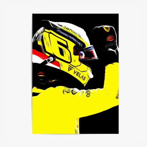 Affiche et Tableau Charles Leclerc Ferrari 2022 Monza Formule 1