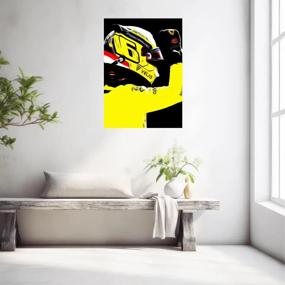 Affiche et Tableau Charles Leclerc Ferrari 2022 Monza Formule 1
